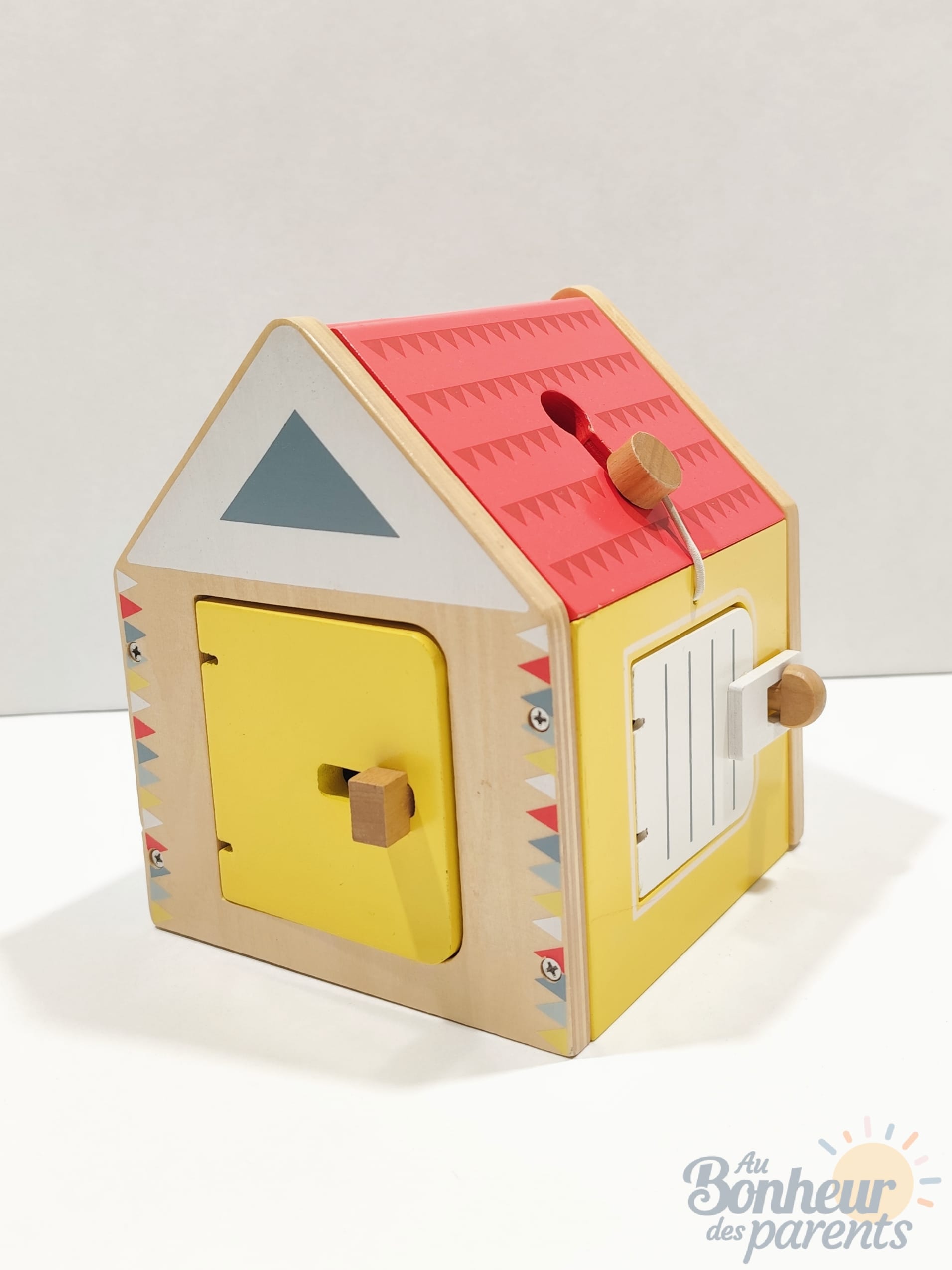 Jeu en bois maison à fermetures – Image 2